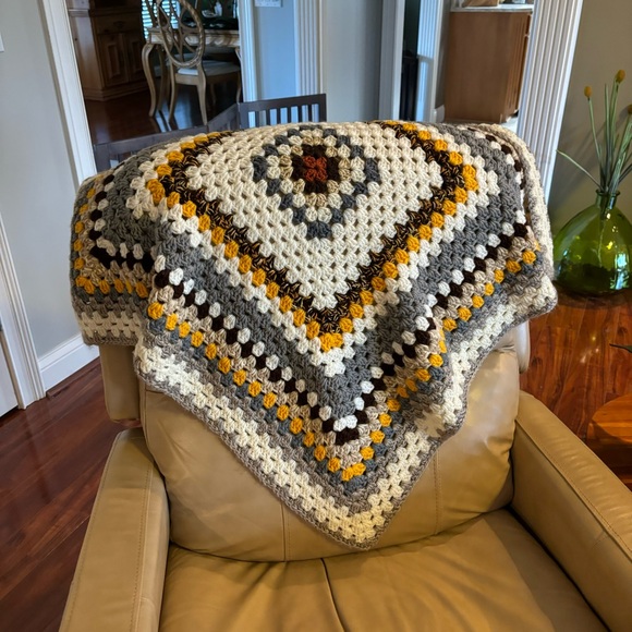 NEW Handmade crocheted BABY blanket GRANDMA lap coverlet cover throw coz… - Picture 1 of 10